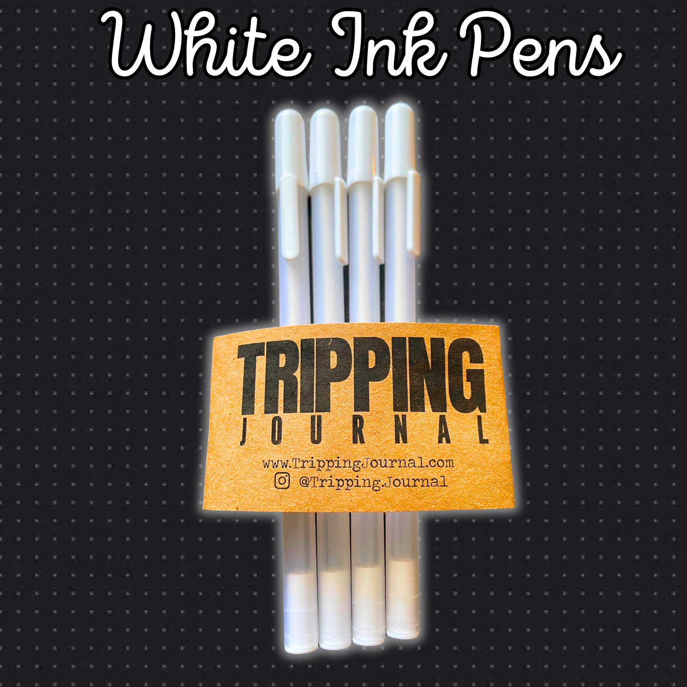 White Ink Journal Gelly Pens (For Black Paper) 🌙 – TrippingJournal