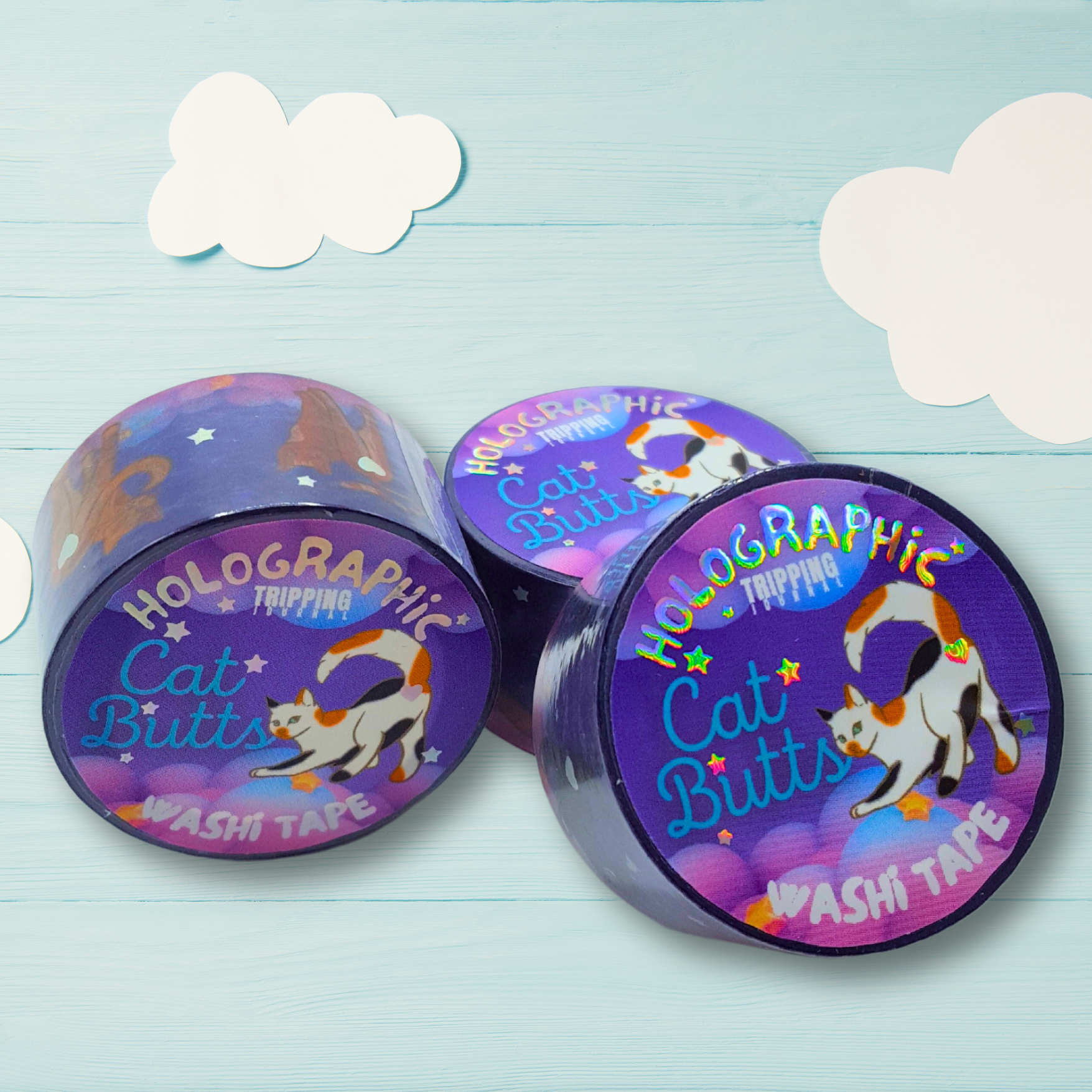 Holographic Foil Celestial Washi Tape