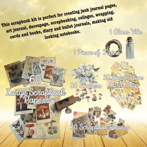 200 Piece Scrapbooking and Sticker Kit