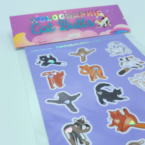 Holographic Cat Butts Sticker set 🐈