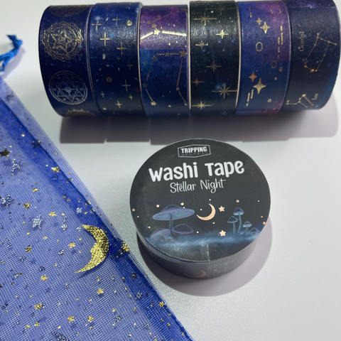 Moon Star Galaxy washi tape Night Dream BGM Celestial