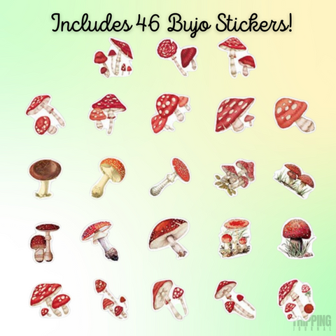 Red Mushies Sticker Set 🍄