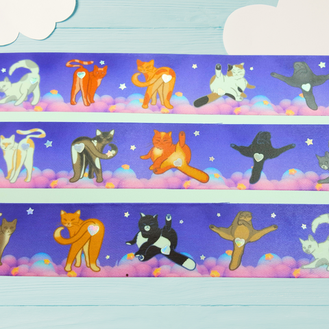 Holographic Cat Butts Stickers and Washi Tape Bundle!