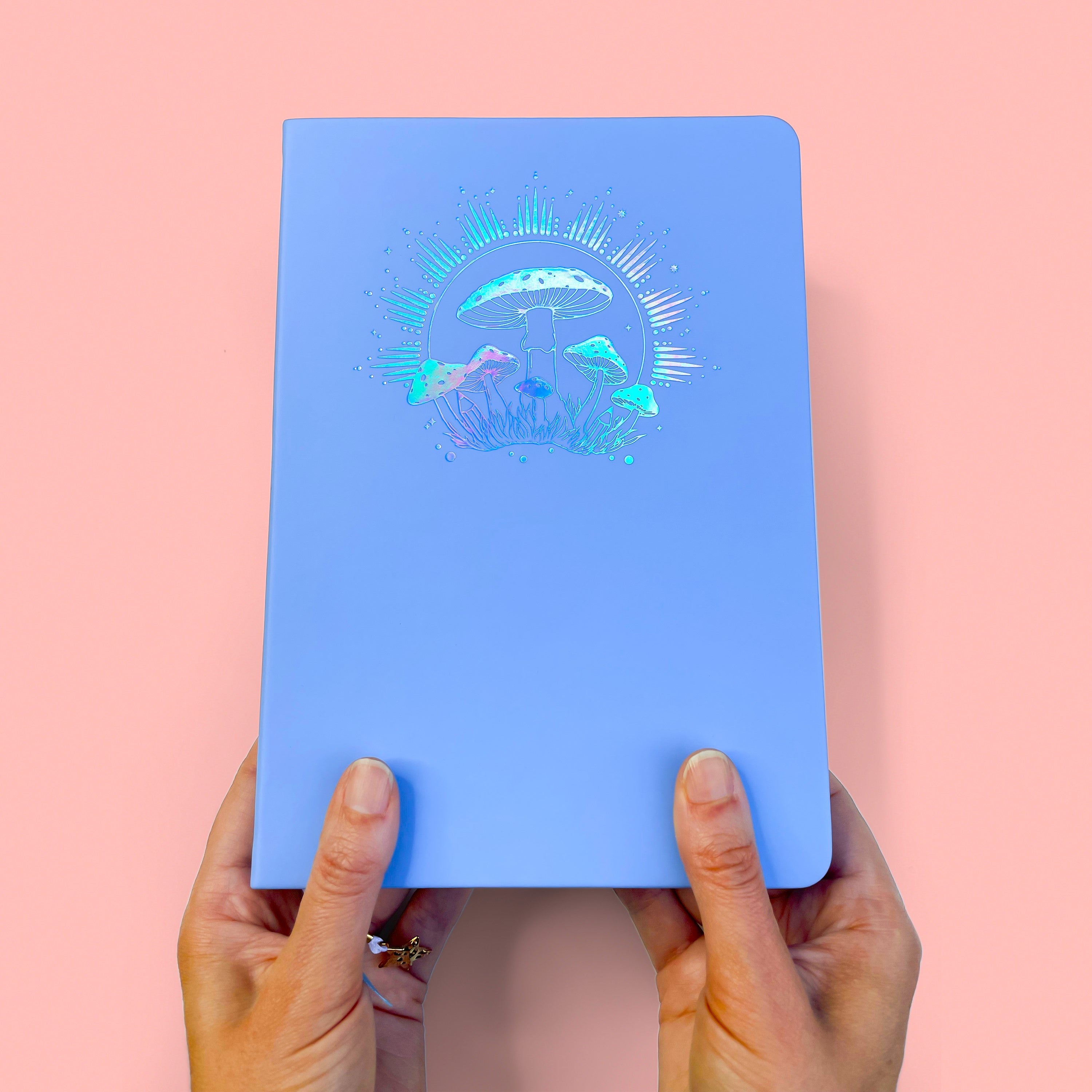 Blue Holographic Journal Blue Iridescent Notebook Hologram